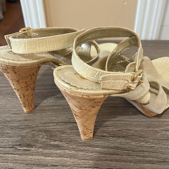 VERA GOMMA NIGHT&DAY LEATHE SUEDE WOMEN SANDALS IN BIEGE IN SIZE 40 eu - Picture 8 of 10